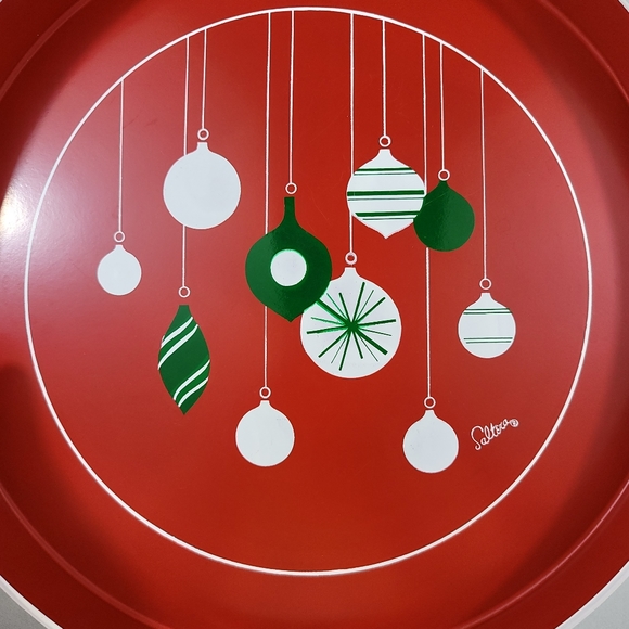 Vtg Himark 7-Piece Lacquerware Tray Set CHRISTMAS ORNAMENTS - Picture 3 of 16